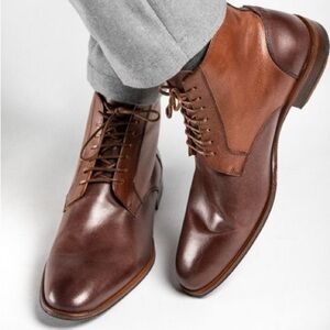 Undandy High Top Leather Derby Shoes Size 44